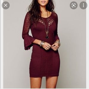 Free People quarter sleeve dress